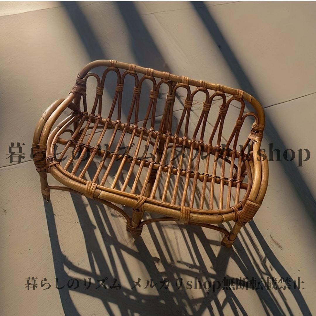 ベビーチェア キッズチェア レトロ ハンドメイド ベビーラタン リクライニングチェア 軽量 ナチュラルウィッカー エルゴノミックハイバック フォトスタジオプロップ 室内 屋外使用 ベビー椅子 インテリアアクセサリー 耐久性のある職人技 アウトドア ピクニック