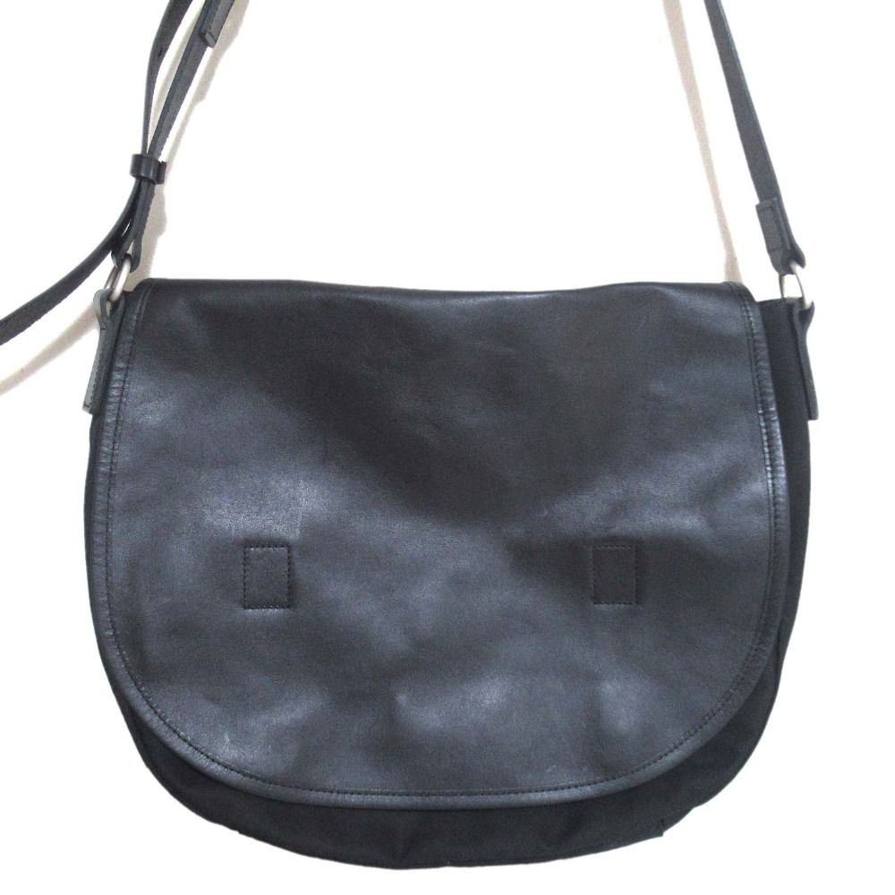 美品 PORTER×MARGARET HOWELL ポーター×マーガレットハウエル クロスボディ フラップ ショルダーバッグ ブラック メンズ レディース 古着 中古 USED 美品 PORTER×MARGARET HOWELL ポーター×マーガレットハウエル クロス