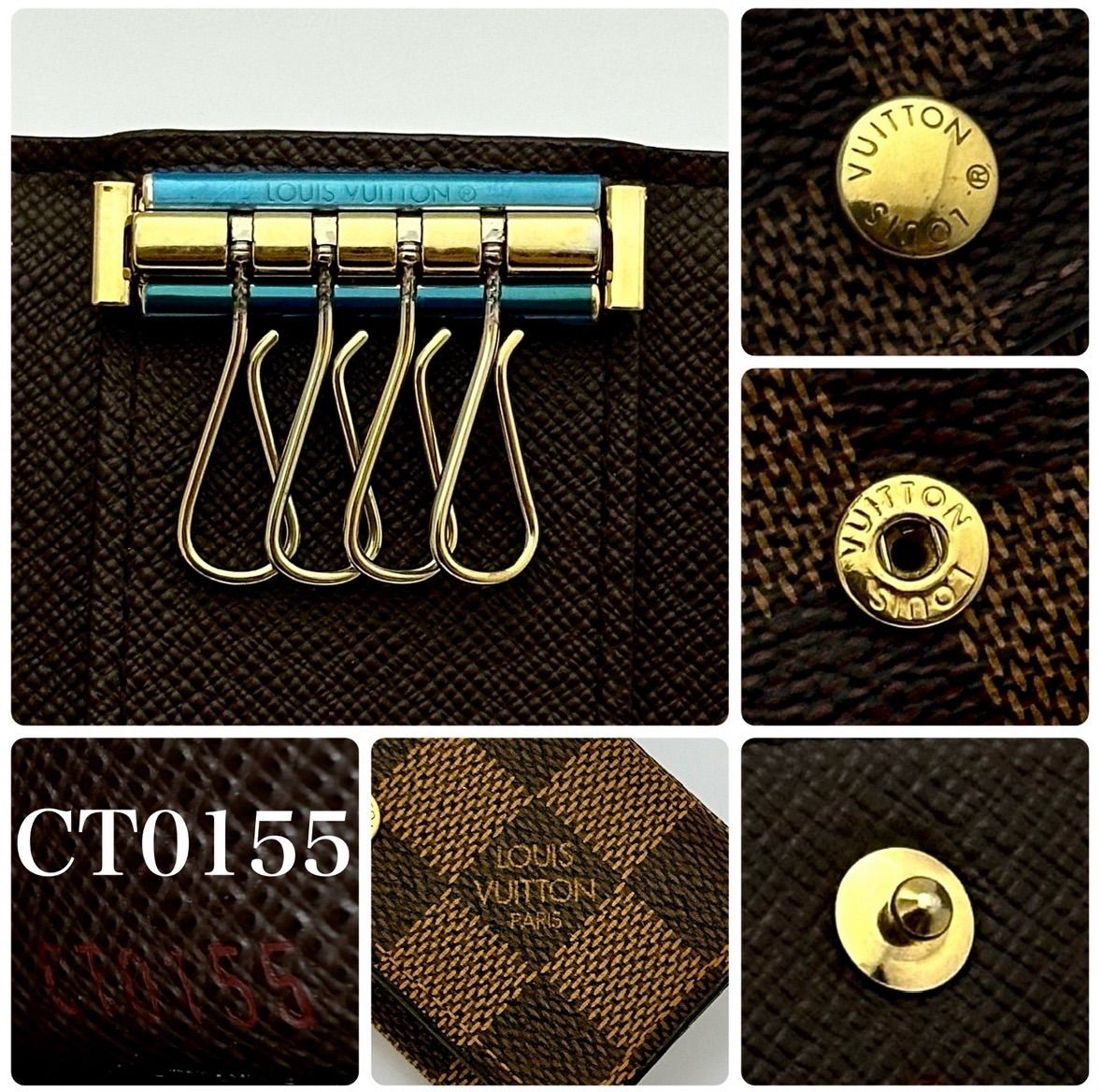 ルイヴィトン LOUIS VUITTON ダミエ キーケース 4連 ミュルティクレ 箱