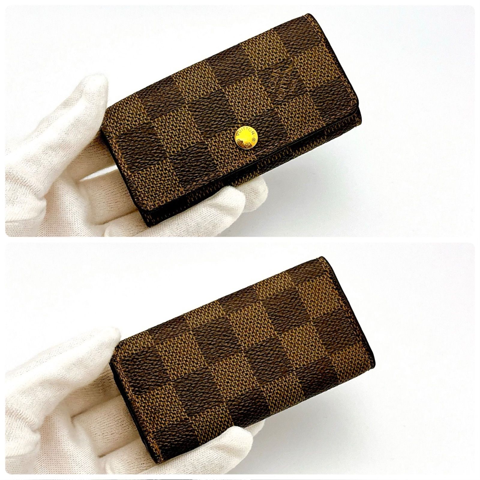 ルイヴィトン LOUIS VUITTON ダミエ キーケース 4連 ミュルティクレ 箱