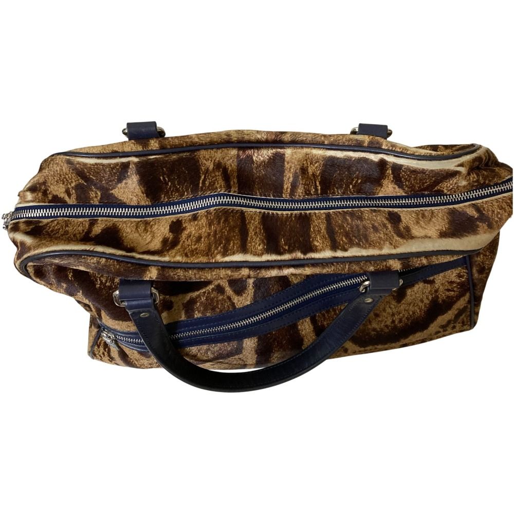 JACQUES LE CORRE / ショルダーバッグ/ハラコ/ブラウン/総柄/リスボン JACQUES LE CORRE ジャックルコー リスボン ハラコ アニマル柄