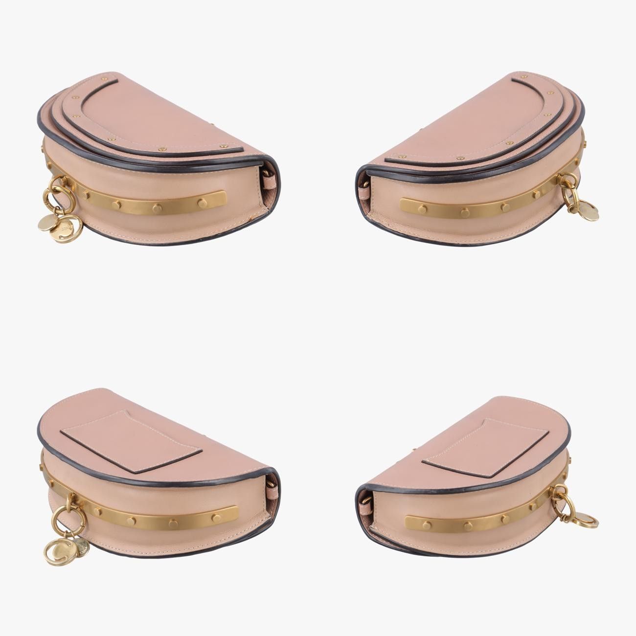 ♡　Chloé ピンク ベージュ　ナイル　ミノディエール　ショルダーバッグ クロエChloeナイル ミノディエール ピンク レザー 02-18-60-65 - メルカリ