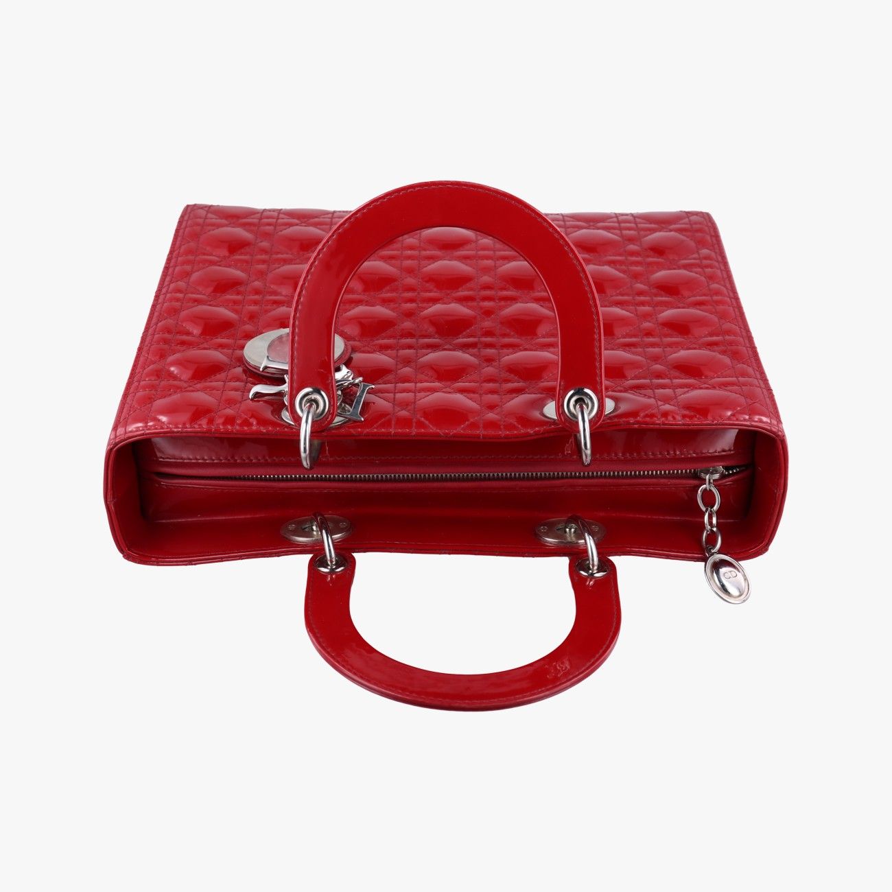 Dior ディオール レディディオール ハンドバッグ レッド クリスチャン 