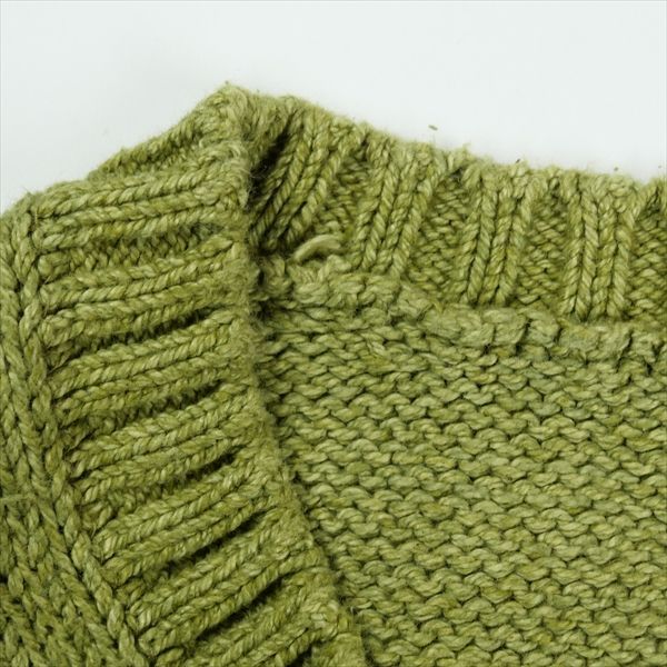Size【L】 TENDERLOIN テンダーロイン V NECK COTTON KNIT OLIVE