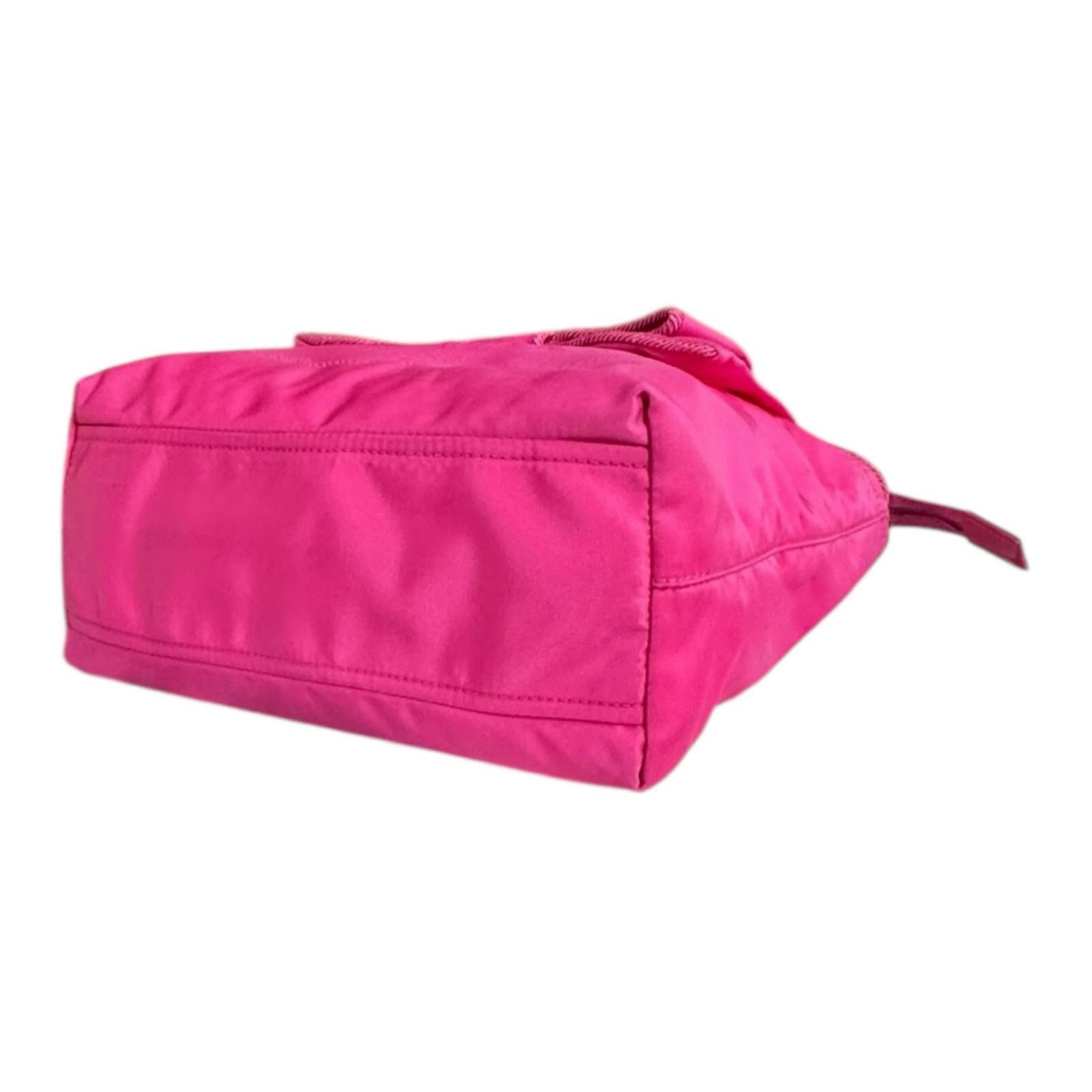 プラダ リボン ショルダーバッグ ナイロン 1BA084 ピンク レディース PRADA  中古 PRADA（プラダ） リボン ショルダーバッグ ナイロン 1BA084 ピンク