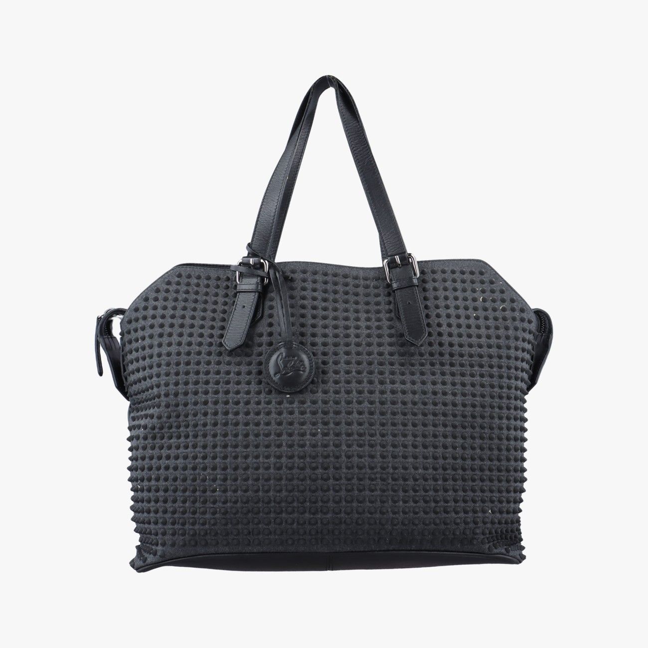 クリスチャンルブタンChristian Louboutinスパイクスタッズ グレー