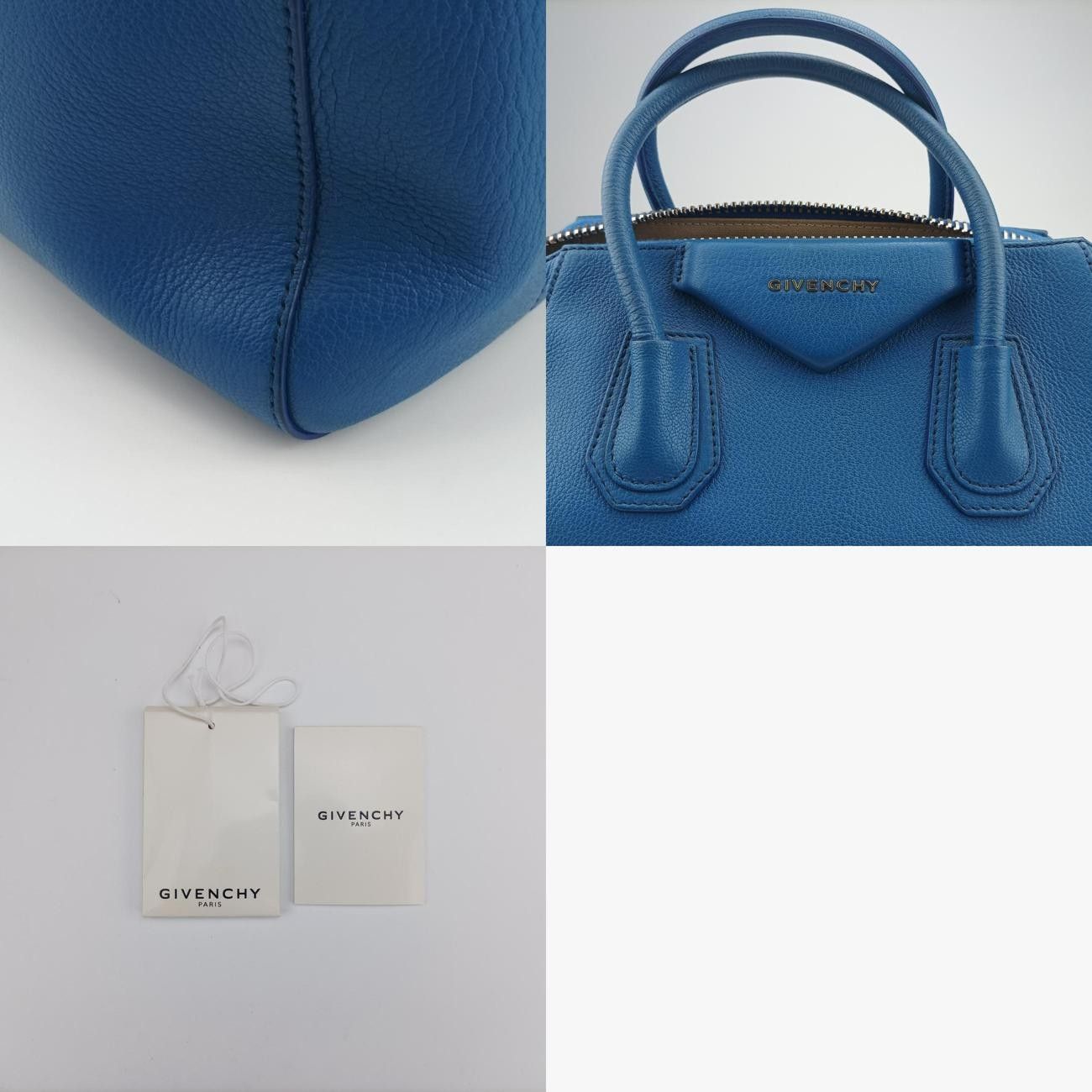 ジバンシーGivenchyアンティゴナ ブルー レザー ZE D 1116 - メルカリ