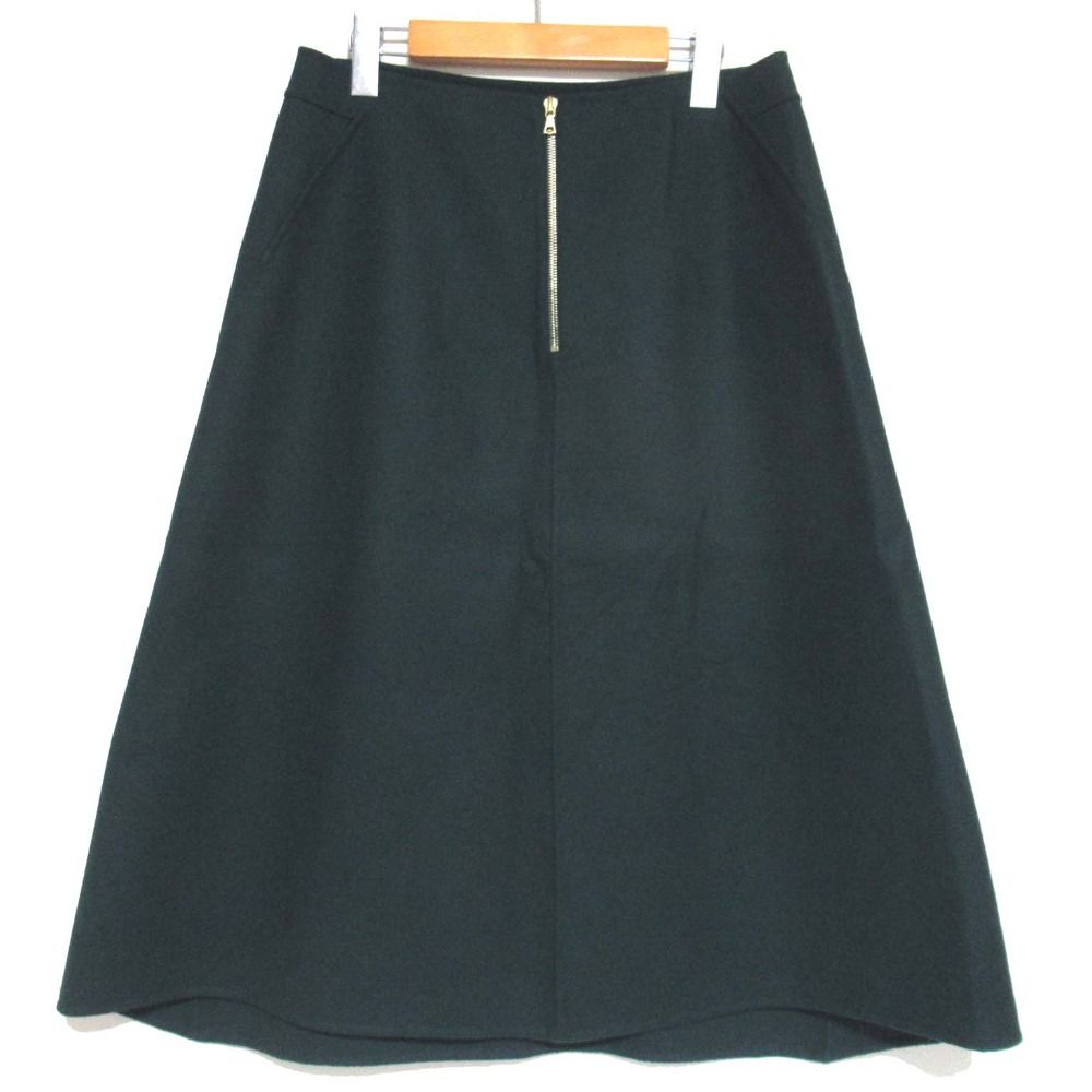 美品 Drawer ドゥロワー ウール バックファスナー スカート 6524-234