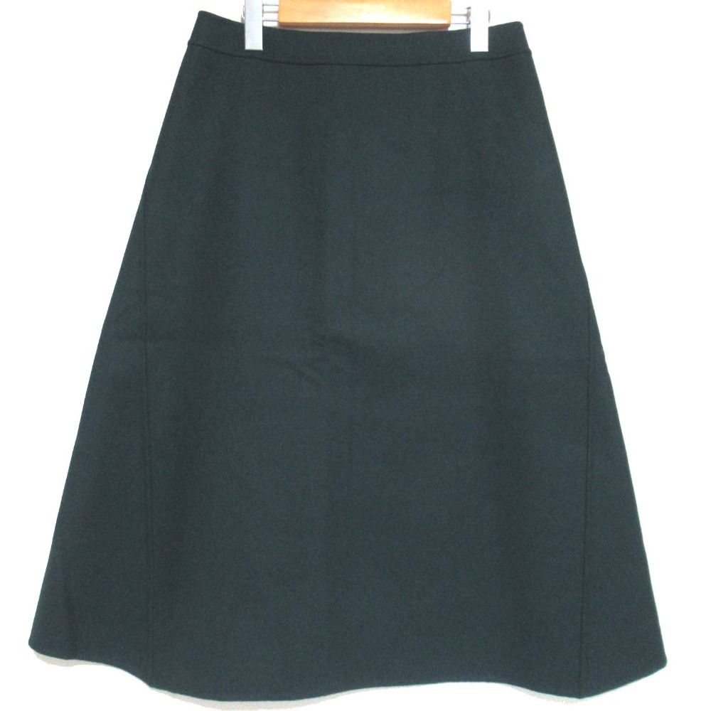 Drawer ドゥロワー スカート 40サイズ　　　　　　　未使用品 黒 美品 Drawer ドゥロワー ウール バックファスナー スカート 6524-234