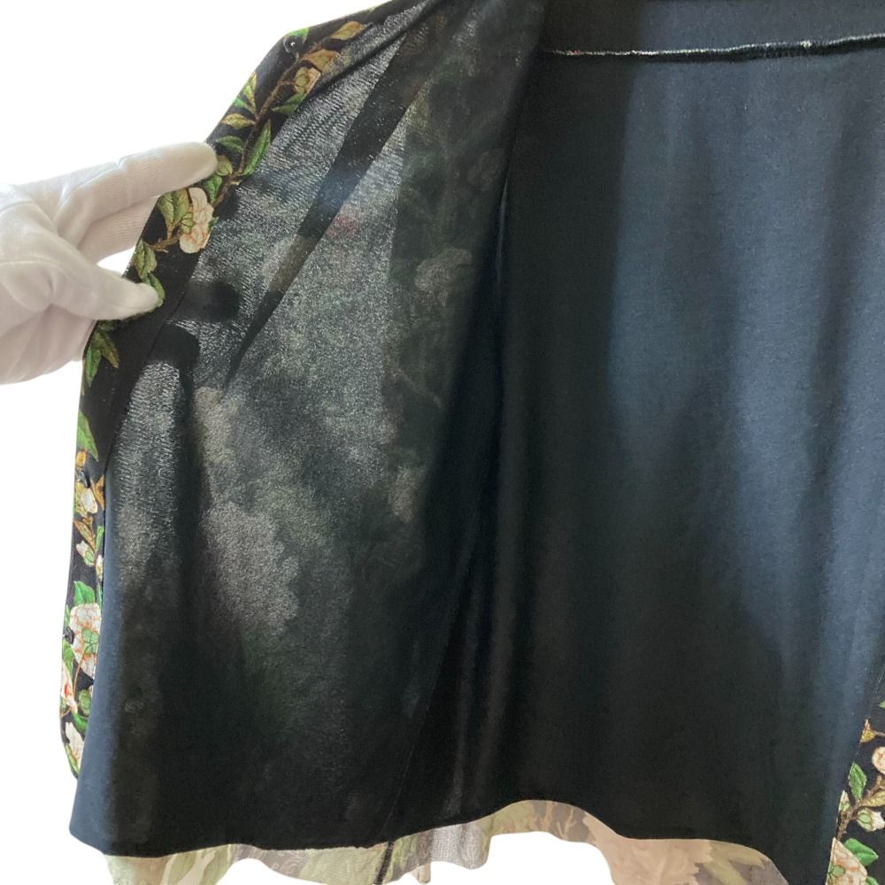 美品 VIVIANNE TAM ヴィヴィアンタム ボタニカルプリント パワーネット