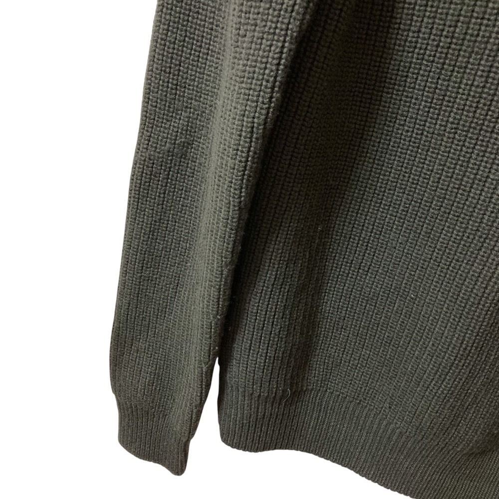 良品 PORSCHE DESIGN ポルシェデザイン 長袖 レザーインサート ニット