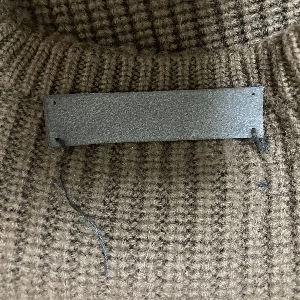 良品 PORSCHE DESIGN ポルシェデザイン 長袖 レザーインサート ニット