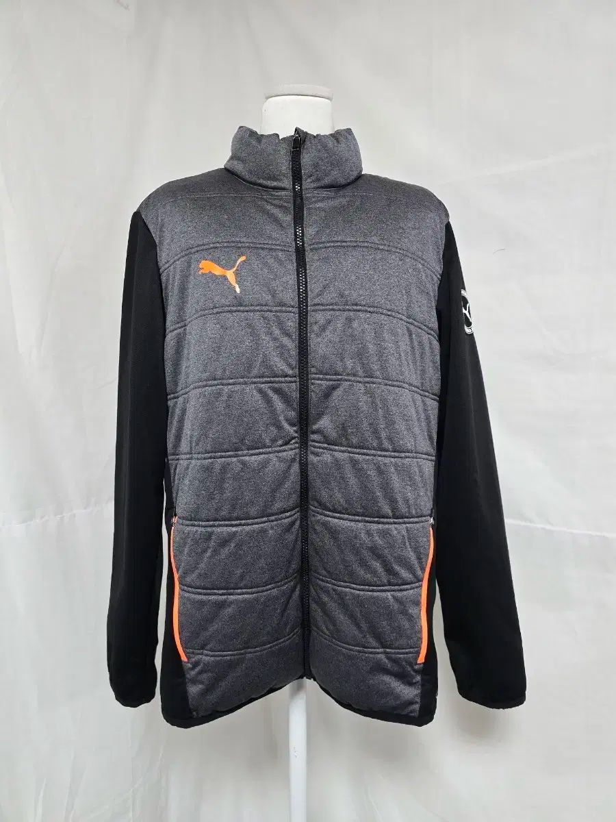 プーマ 起毛 キルティング ダウン ジャケット チャコール ブラック メンズ 100-105 1119