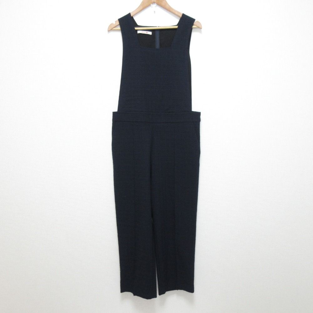 ✨美品✨バッカ シアサッカー カバードサロペット オールインワン ネイビー 36 BACCAシアサッカーカバードサロペットネイビー36