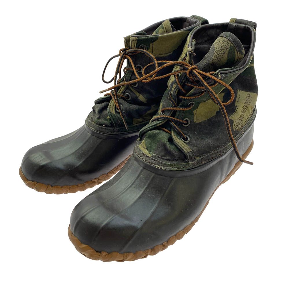Danner ダナー D-9600 カモフラ レースアップ シューズ ブーツ ブラウン系 カーキ系 US8【中古】
