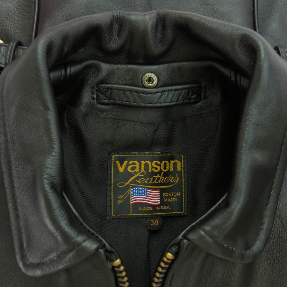 VANSON バンソン ENF 34 ENF LEATHER JACKET インフィールド シングル