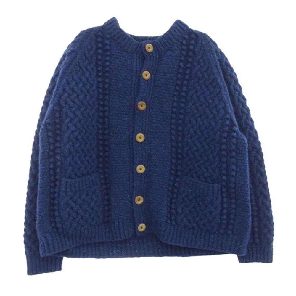 INVERALLAN インバーアラン 茶タグ 4A GOLFER CARDIGAN アランニット