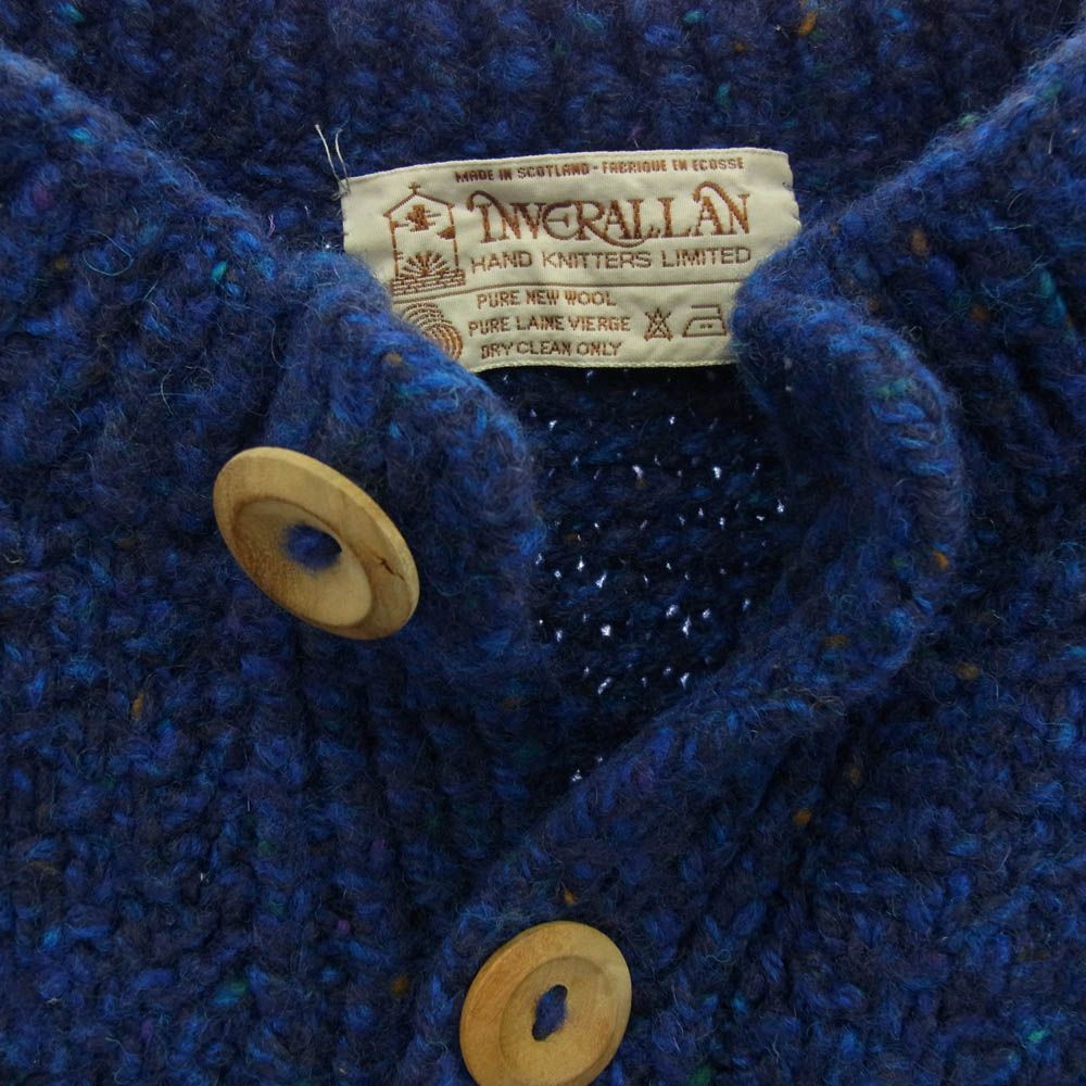 INVERALLAN インバーアラン 茶タグ 4A GOLFER CARDIGAN アランニット