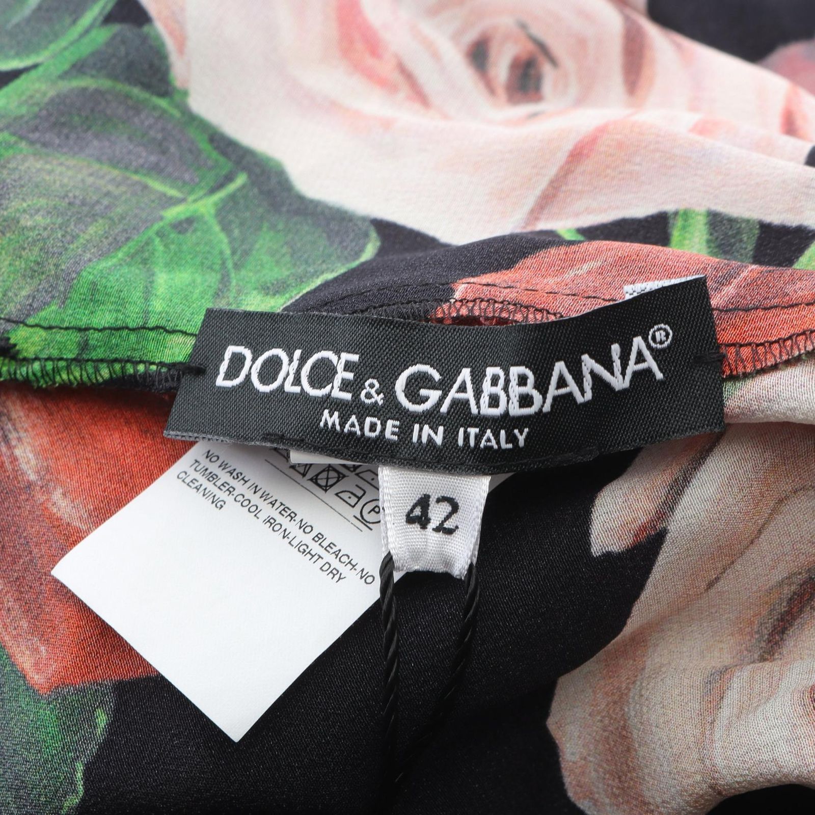 DOLCE&GABBANA　花柄　シルク　ワンピース DOLCE&GABBANA 花柄 シルク ワンピース ドルチェ＆ガッバーナ