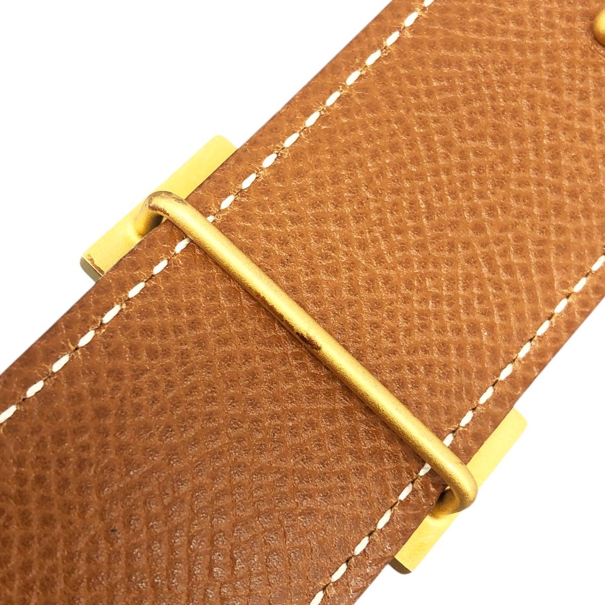 中古】 HERMES エルメス コンスタンス リバーシブル Hベルト ブラックx