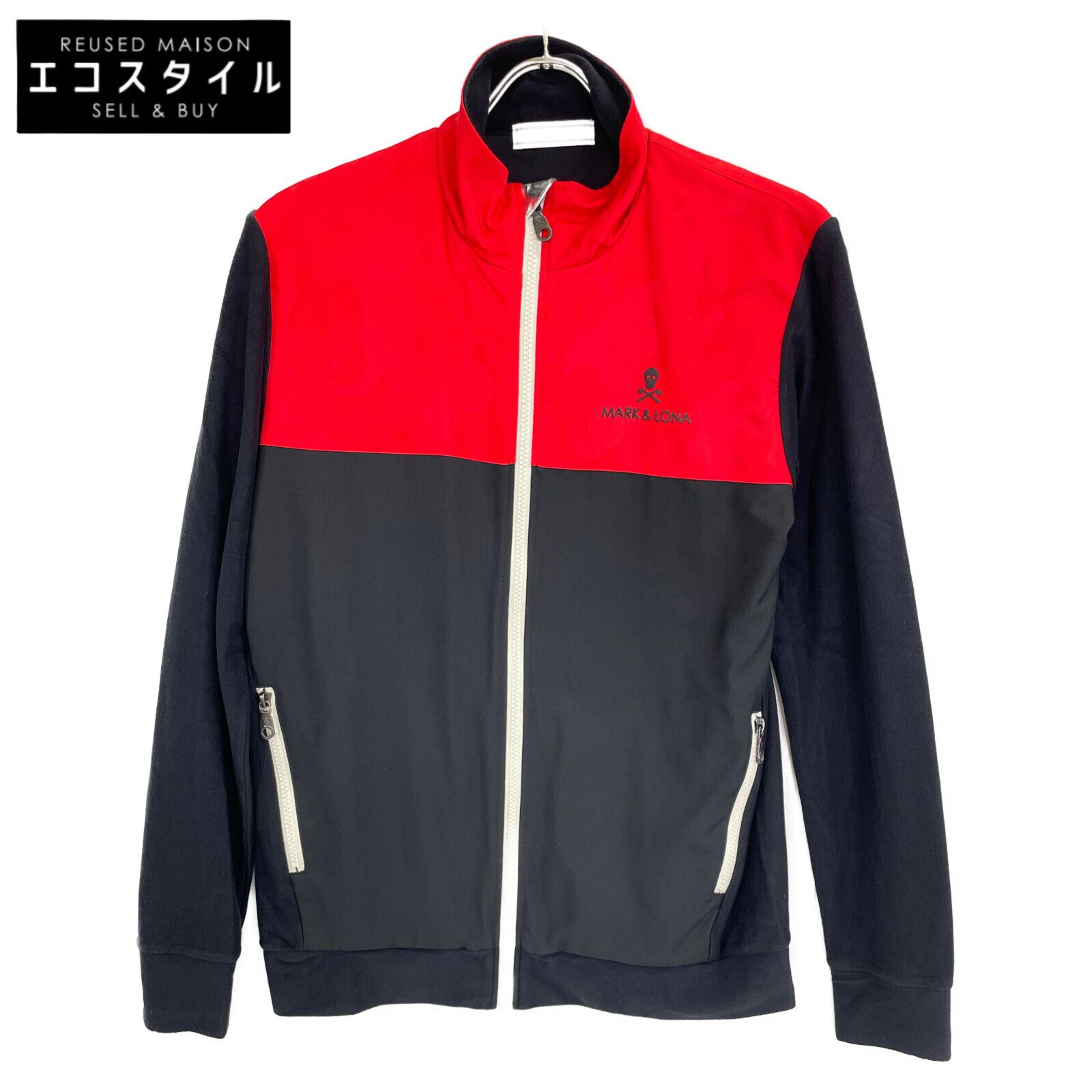 MARK&LONA マークアンドロナ ﾌﾞﾗｯｸ×ﾚｯﾄﾞ ﾅｲﾛﾝ ﾌﾞﾙｿﾞﾝ ｼﾞｬｹｯﾄ 46 - メルカリ