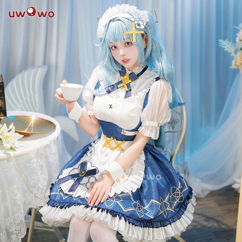 Uwowo悠窩窩 原神 ファルザン カフェメイド コスプレ 衣装 meilu 51210