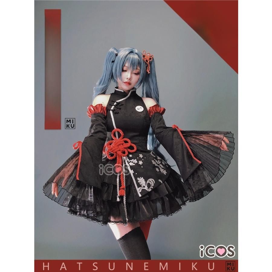 新品 未使用 ICOS 初音ミク 39カルチャー 中華風 ビスケット柄