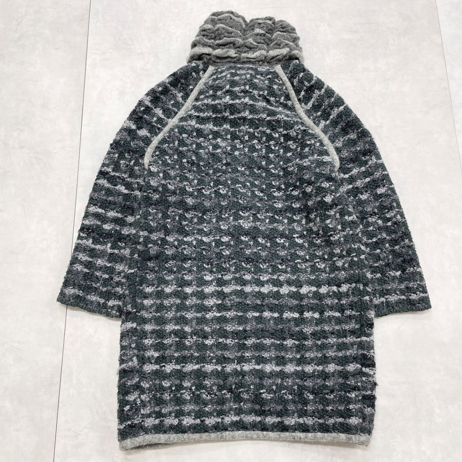 MISSONI ミッソーニ ロングコート ニット 総柄 アルパカ ウール マルチ