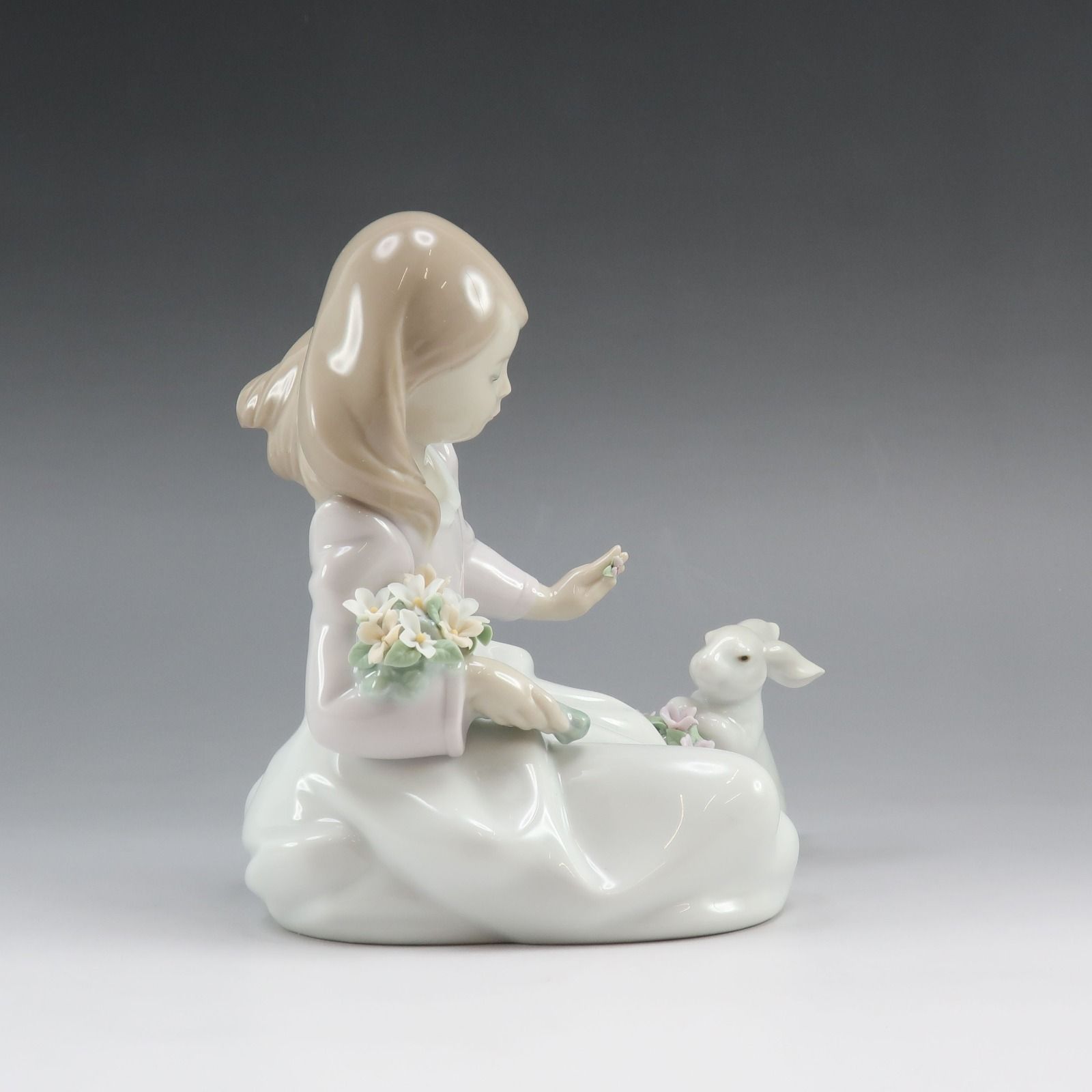 Lladro】リヤドロ うさぎと仲良し 6931 ポーセリン _ 置物 オブジェ