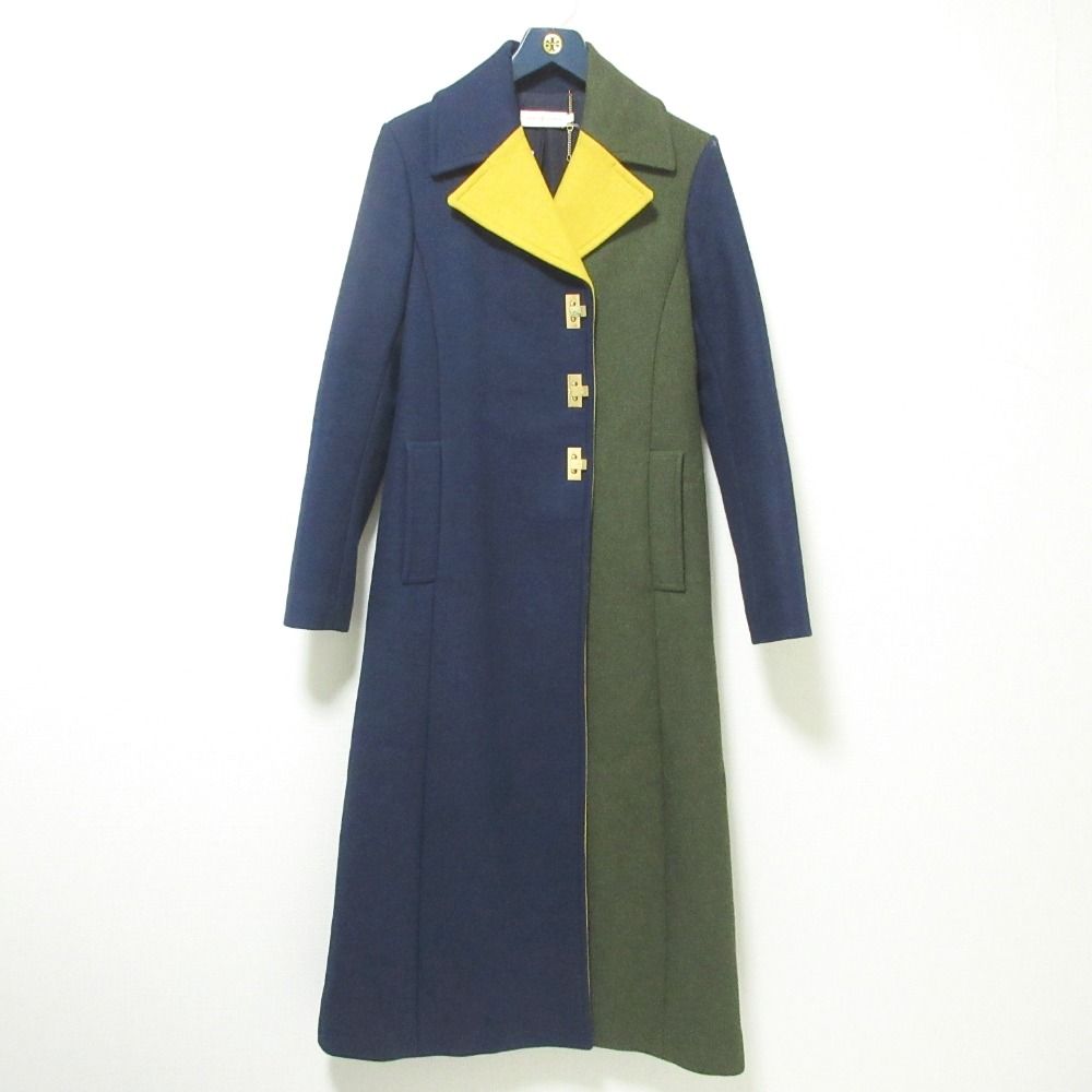 TORY BURCH 幾何学模様 ロングコート TORY BURCH 幾何学模様 ロングコート TORY BURCH 幾何学模様 ロングコート