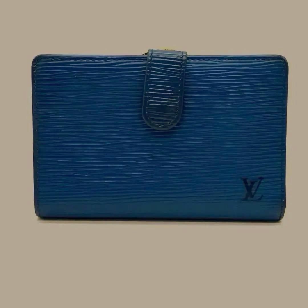 ルイヴィトン‼️ポルトモネビエ ヴィエノワ エピ がま口財布 ブルー