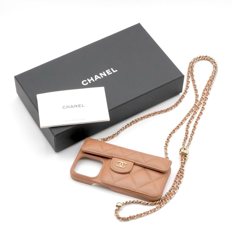 シャネル CHANEL 携帯・スマホアクセサリー ベージュ ゴールド ココ