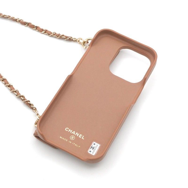 シャネル CHANEL 携帯・スマホアクセサリー ベージュ ゴールド ココ