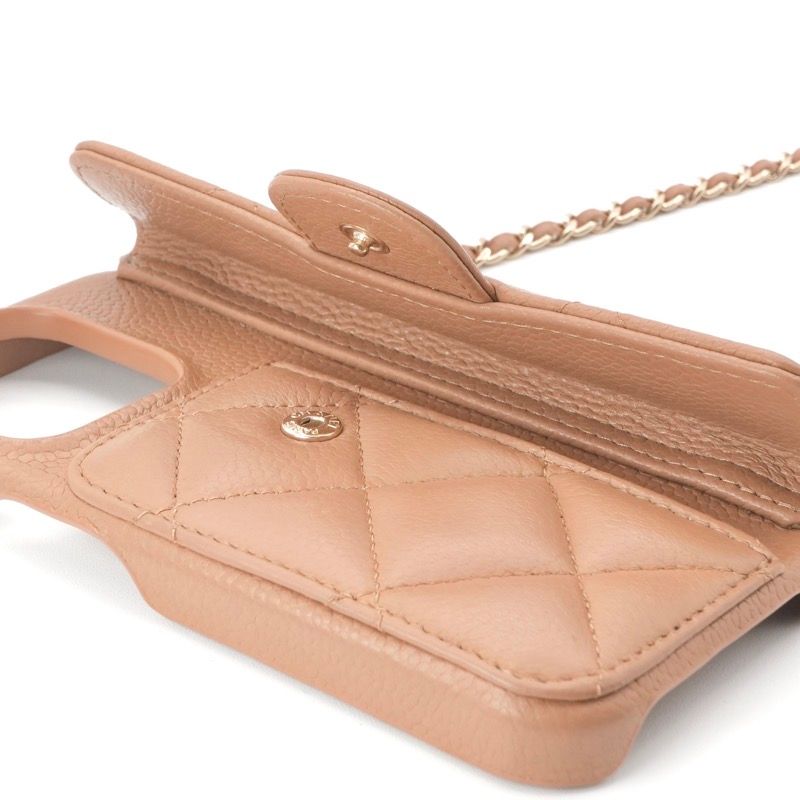 シャネル CHANEL 携帯・スマホアクセサリー ベージュ ゴールド ココ