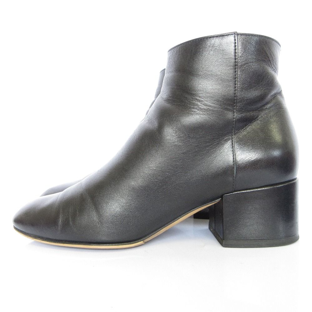 良品 Sergio Rossi セルジオロッシ レザー ショートブーツ サイズ35.5