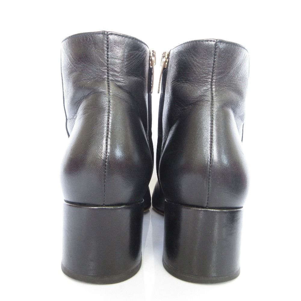 良品 Sergio Rossi セルジオロッシ レザー ショートブーツ サイズ35.5