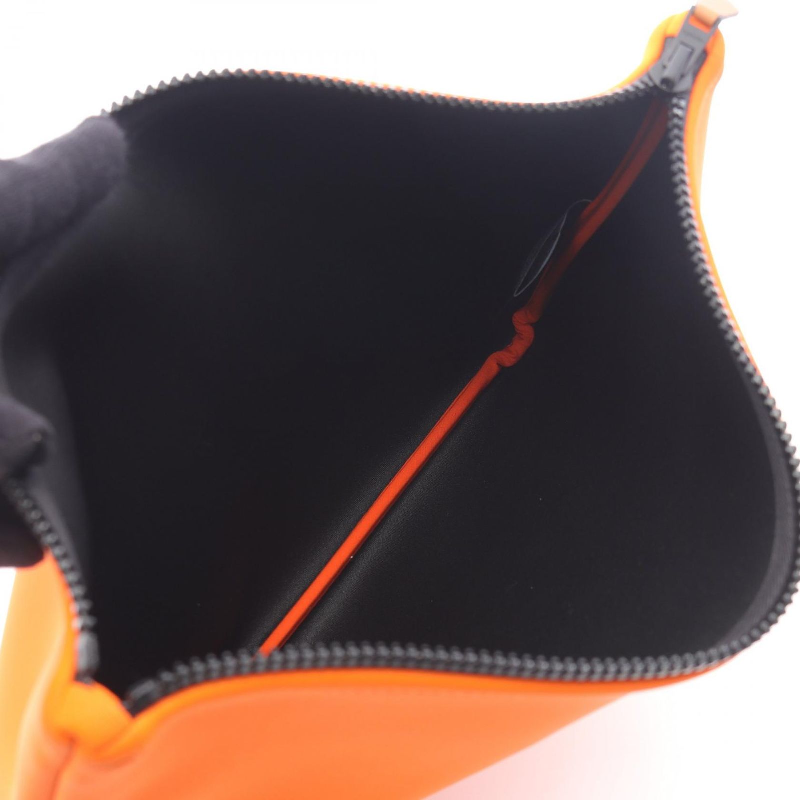 エルメス HERMES ポーチ ネオバンGM H104313M 03 オレンジ レザー  