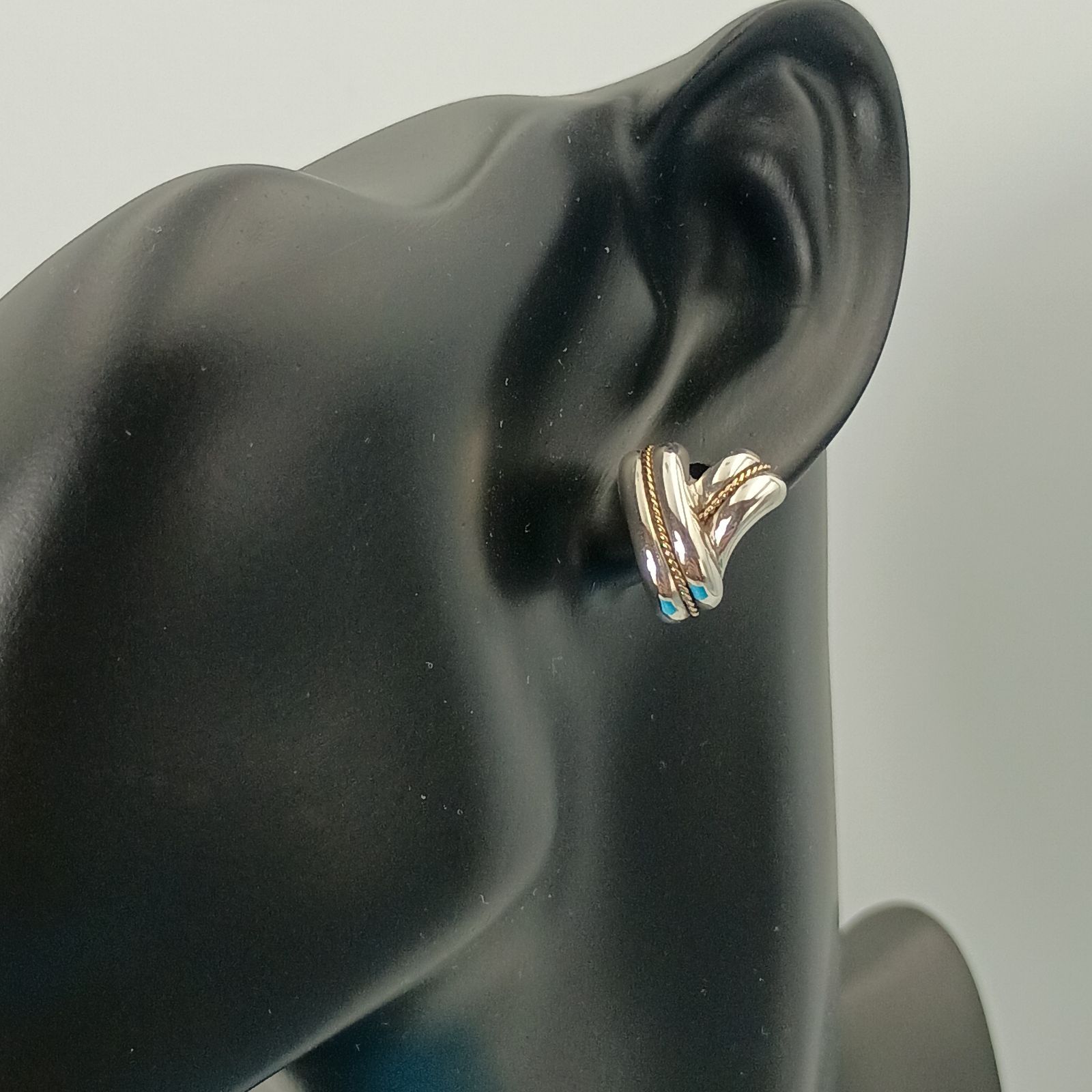 TIFFANY&Co.ティファニー ツイストロープピアス シルバー925 ゴールド