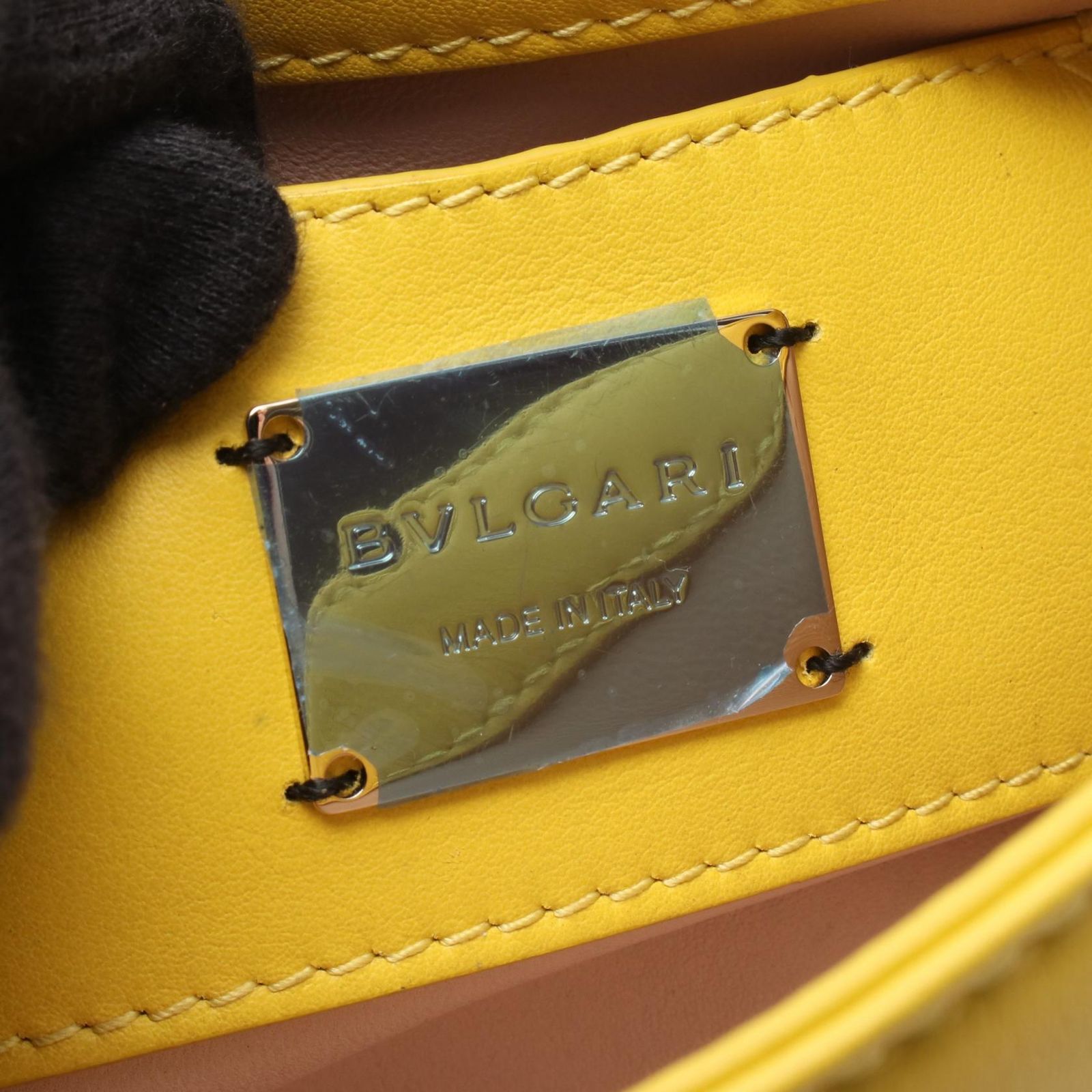 ブルガリ BVLGARI ショルダーバッグ セルペンティ カボション イエロー