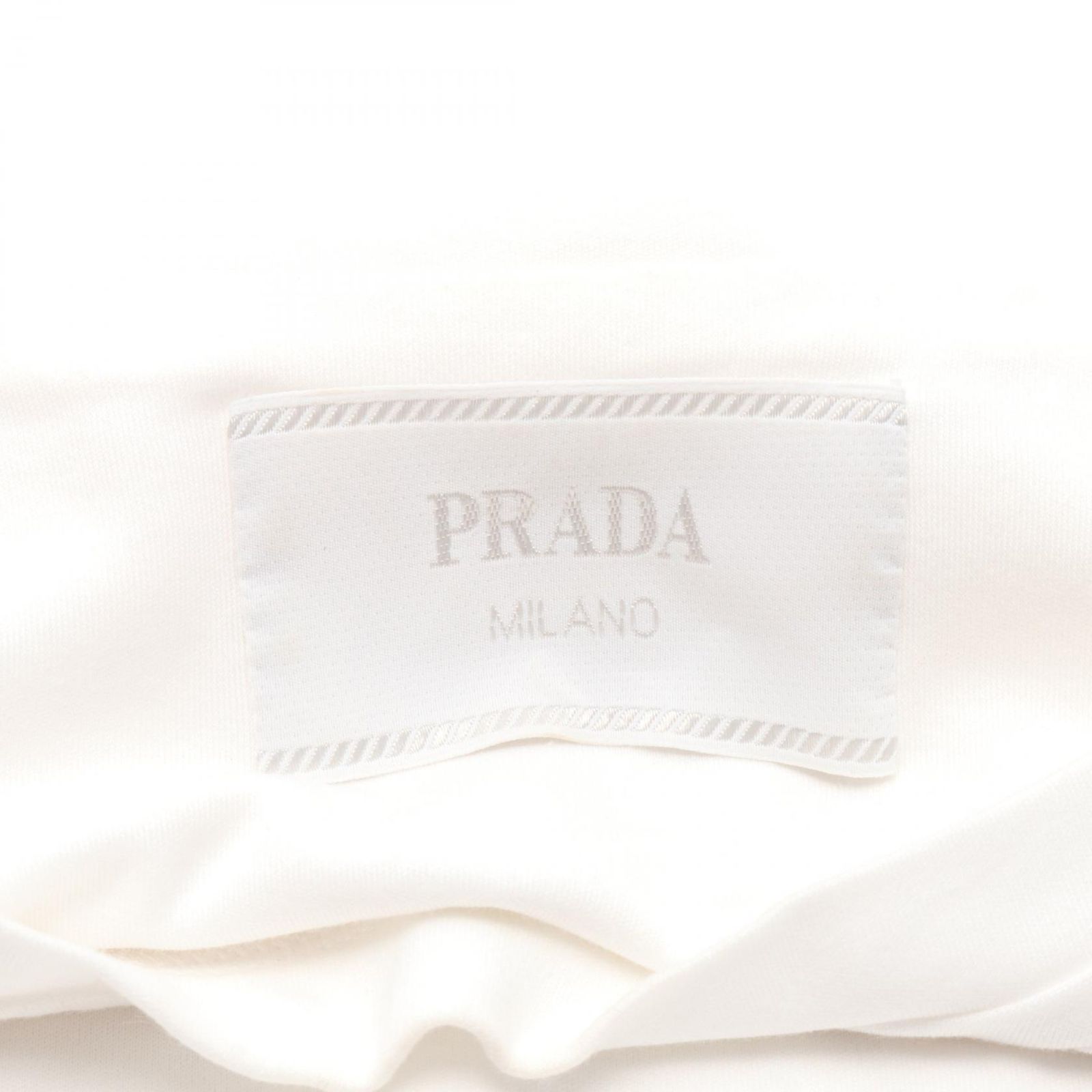 プラダ PRADA カットソー トライアングルロゴ UJN861 コットン Tシャツ