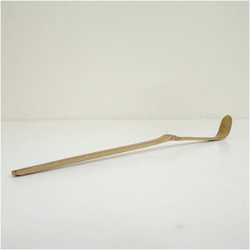 竹茶杓（銘：清閑）（大徳寺 小林太玄書付）（共箱） 茶道 茶道具