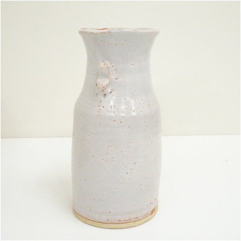 藤原敬介造 志野花入（共箱） 花入れ 茶道 茶道具 花瓶 花器 おしゃれ