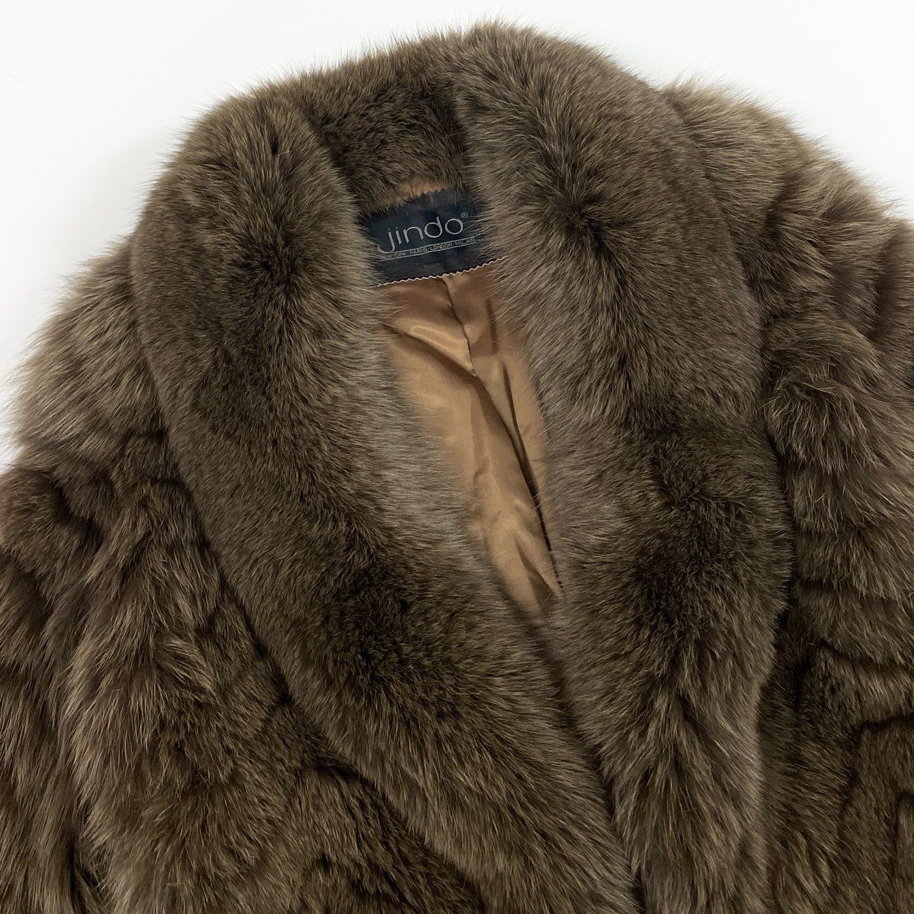 52k19 SAGA FOX サガフォックス 銀サガ 染め ブルーフォックス ファー