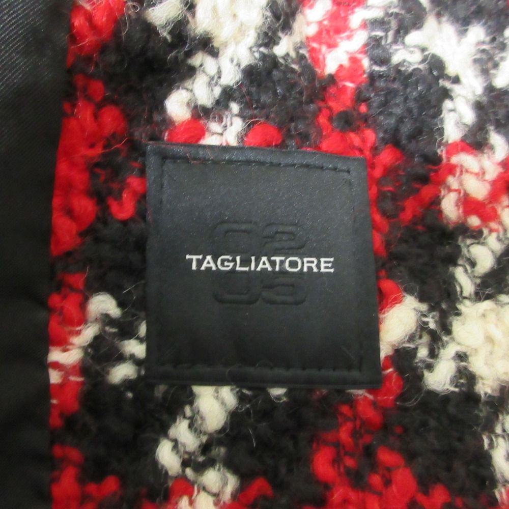 美品 TAGLIATORE タリアトーレ 千鳥柄 ツイード チェスターコート 40