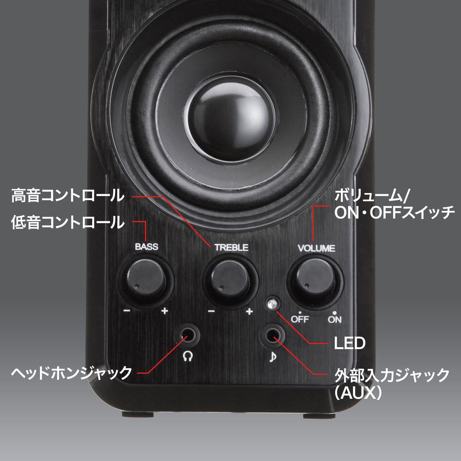 サンワサプライ(Sanwa Supply) マルチメディアスピーカー MM-SPL6BKN