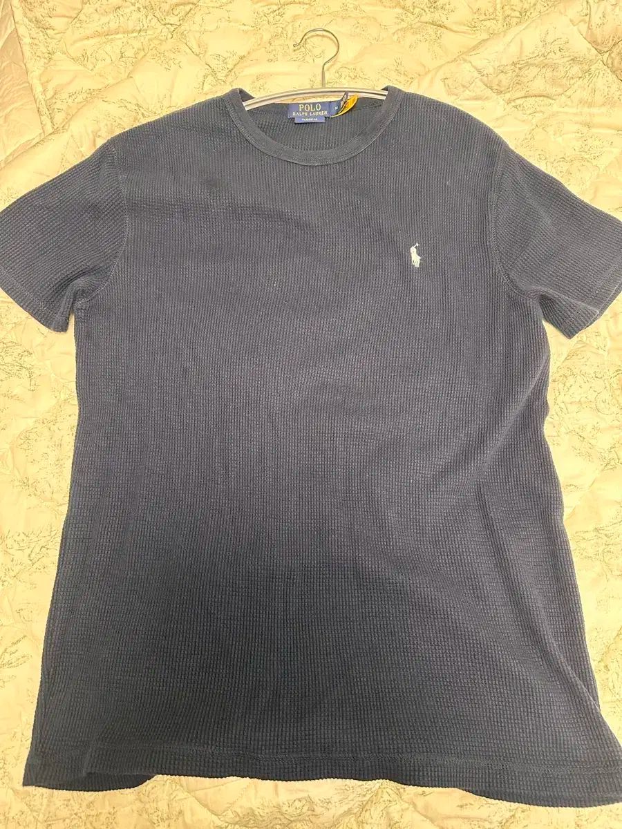 ポロ ラルフローレン ネイビー ケーブル 半袖 ニット ワンピース (6t