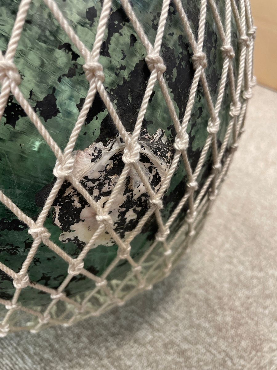 大型＆小型セット】ガラス浮き玉 ビン玉 漁師 ガラスブイ 浮き玉 昭和