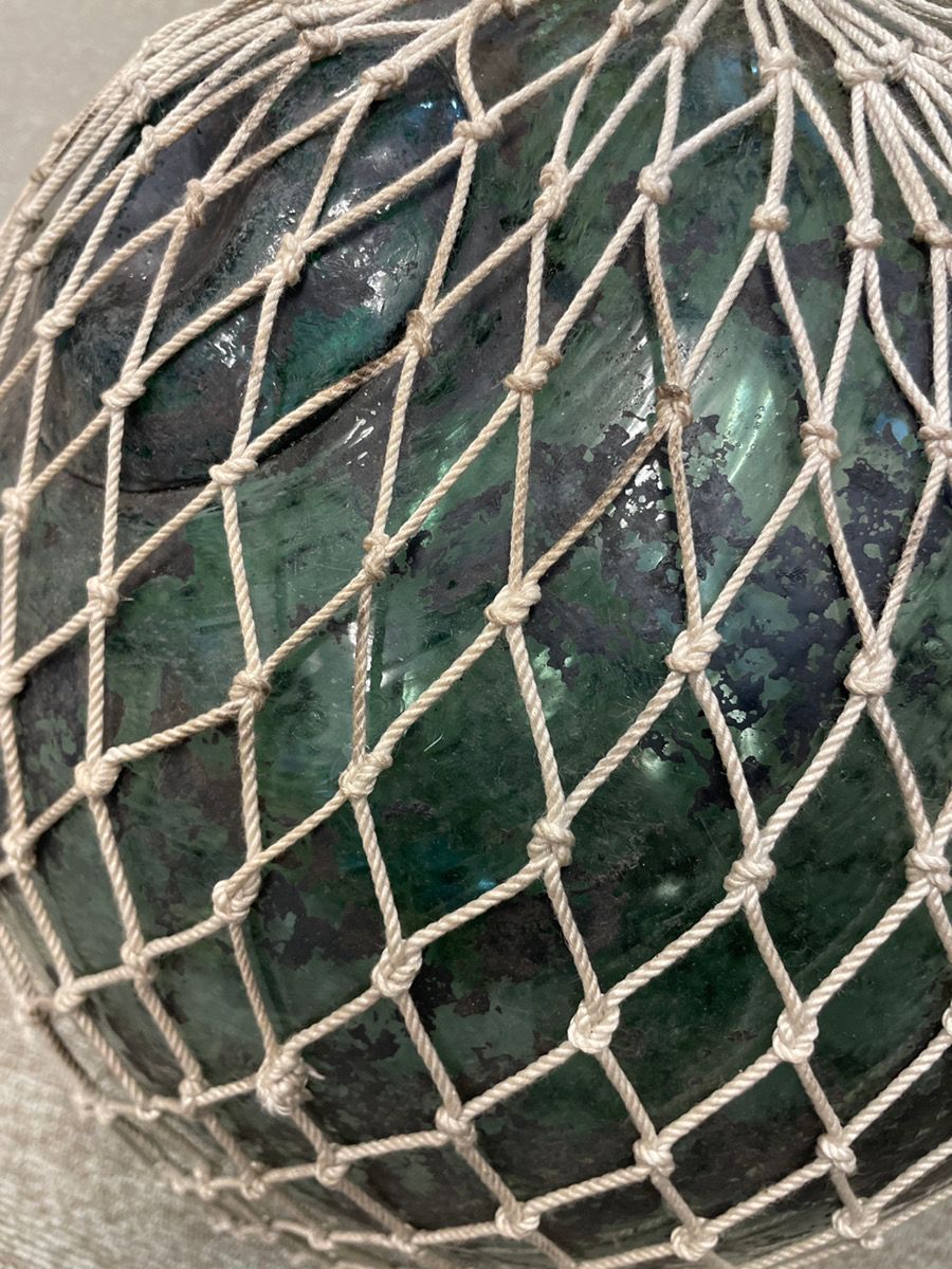 大型＆小型セット】ガラス浮き玉 ビン玉 漁師 ガラスブイ 浮き玉 昭和