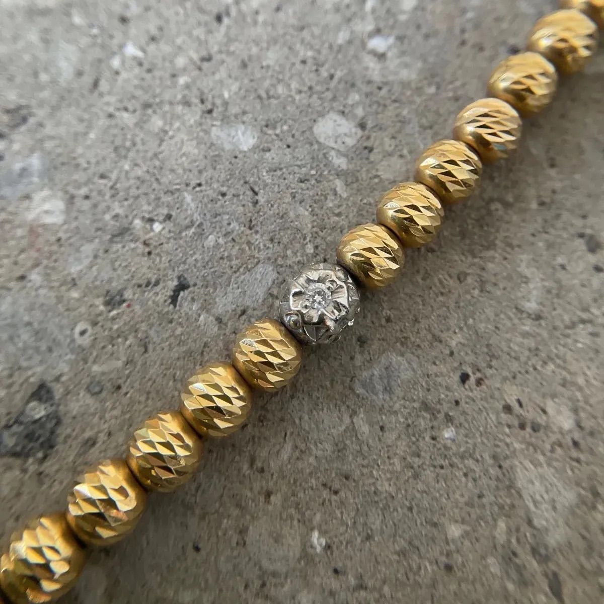 SJX ゴールドグリッター ネックレス GOLD GLITTER NECKLACE (L) 45cm