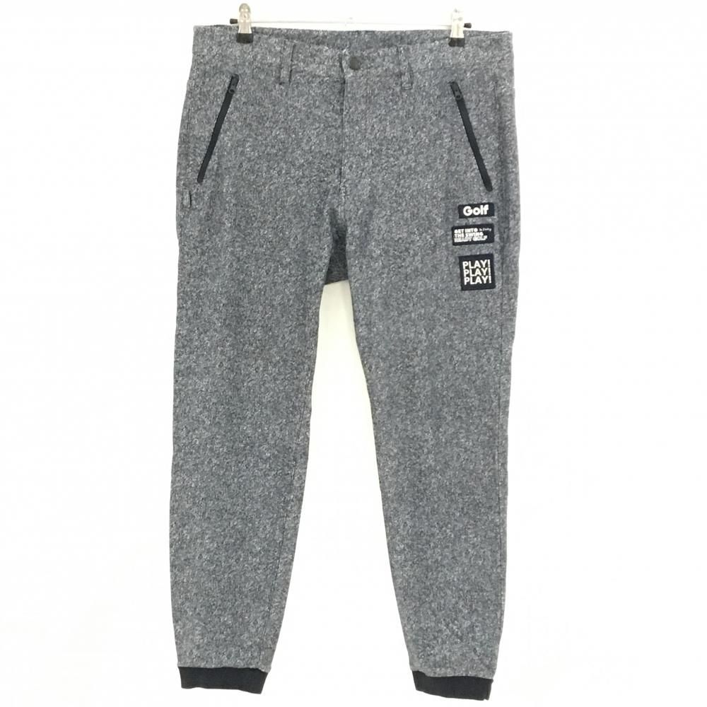 パーリーゲイツ ジョガーパンツ 杢ネイビー 裏起毛 ストレッチ メンズ